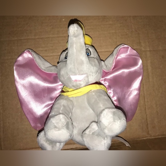 Disney Baby Dumbo Elephant Plush 9” Tall Toy Stuffed Animal Big Ears Toy - Picture 9 of 9